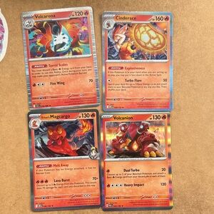 Fire Pokemon *Rare* Trading Cards - All Holo/Reverse Holo